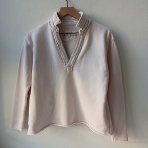 Frank & Eileen Patrick Popover Henley Light Pink Women's XS